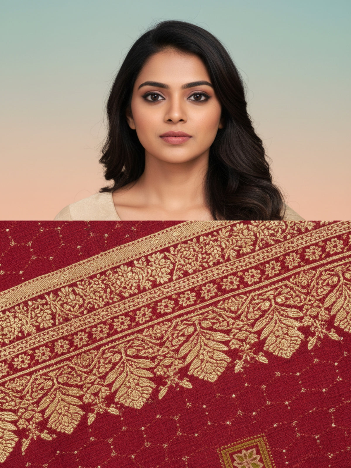 Kanishka Wedding Red Saree