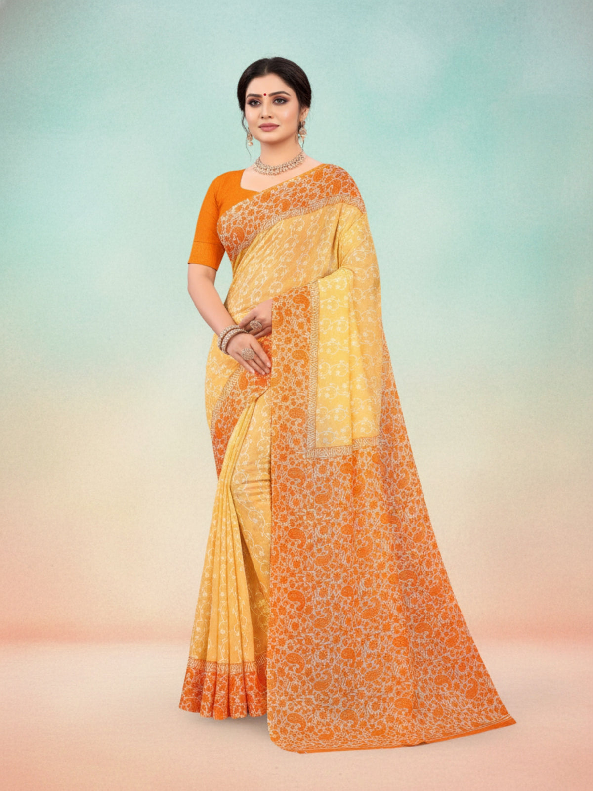 Good Day Pestal Soft Cotton Saree