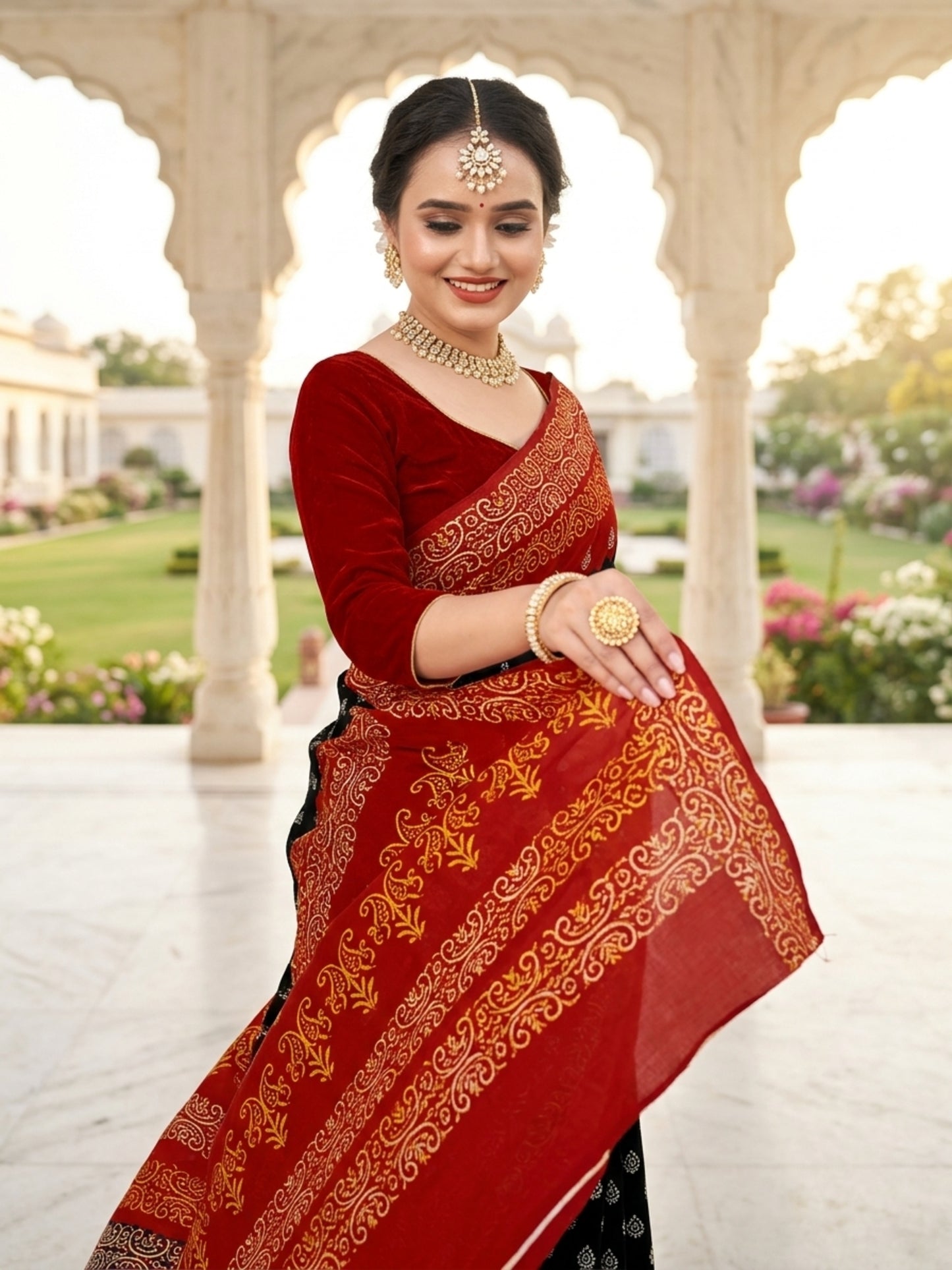 Pure Cotton Saree for Women Soft Lightweight Printed Daily Wear Traditional Casual Office Wear Saree