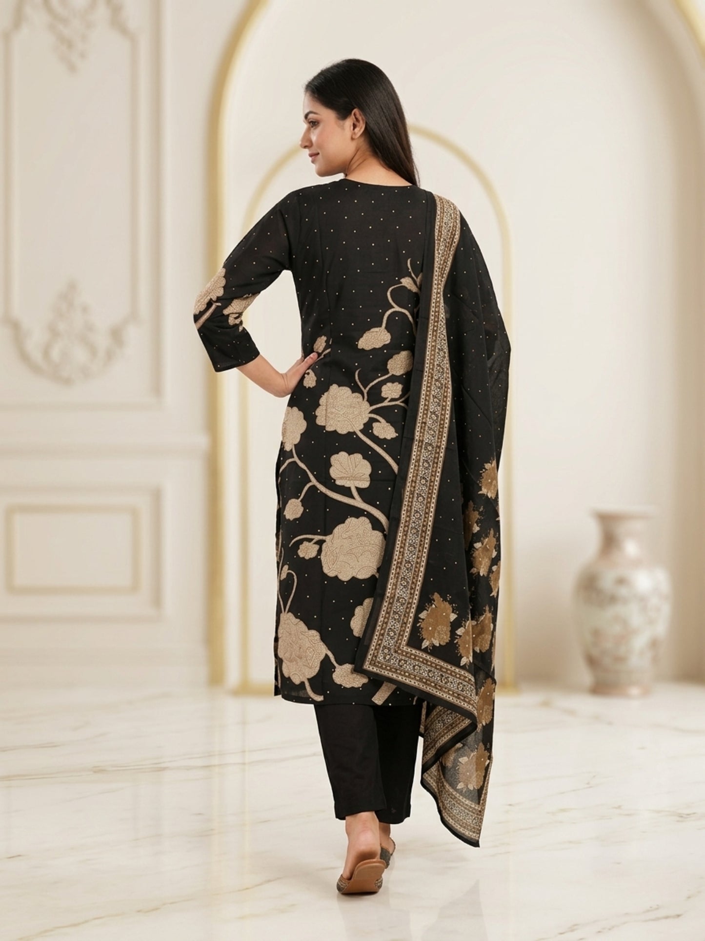Scarlet Women Floral Printed Salwar Suit Set | Ank