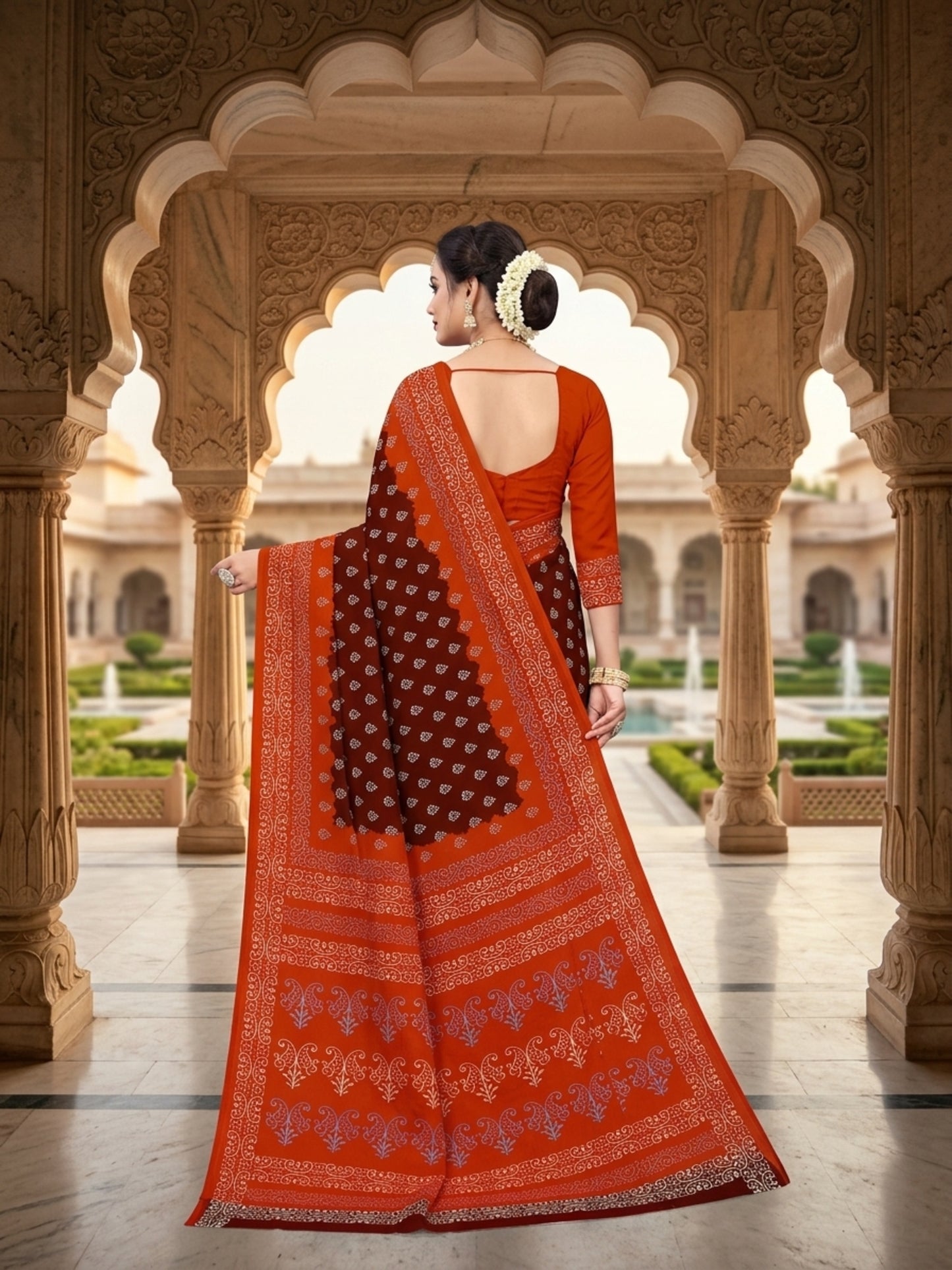 Pure Cotton Saree for Women Soft Lightweight Printed Daily Wear Traditional Casual Office Wear Saree