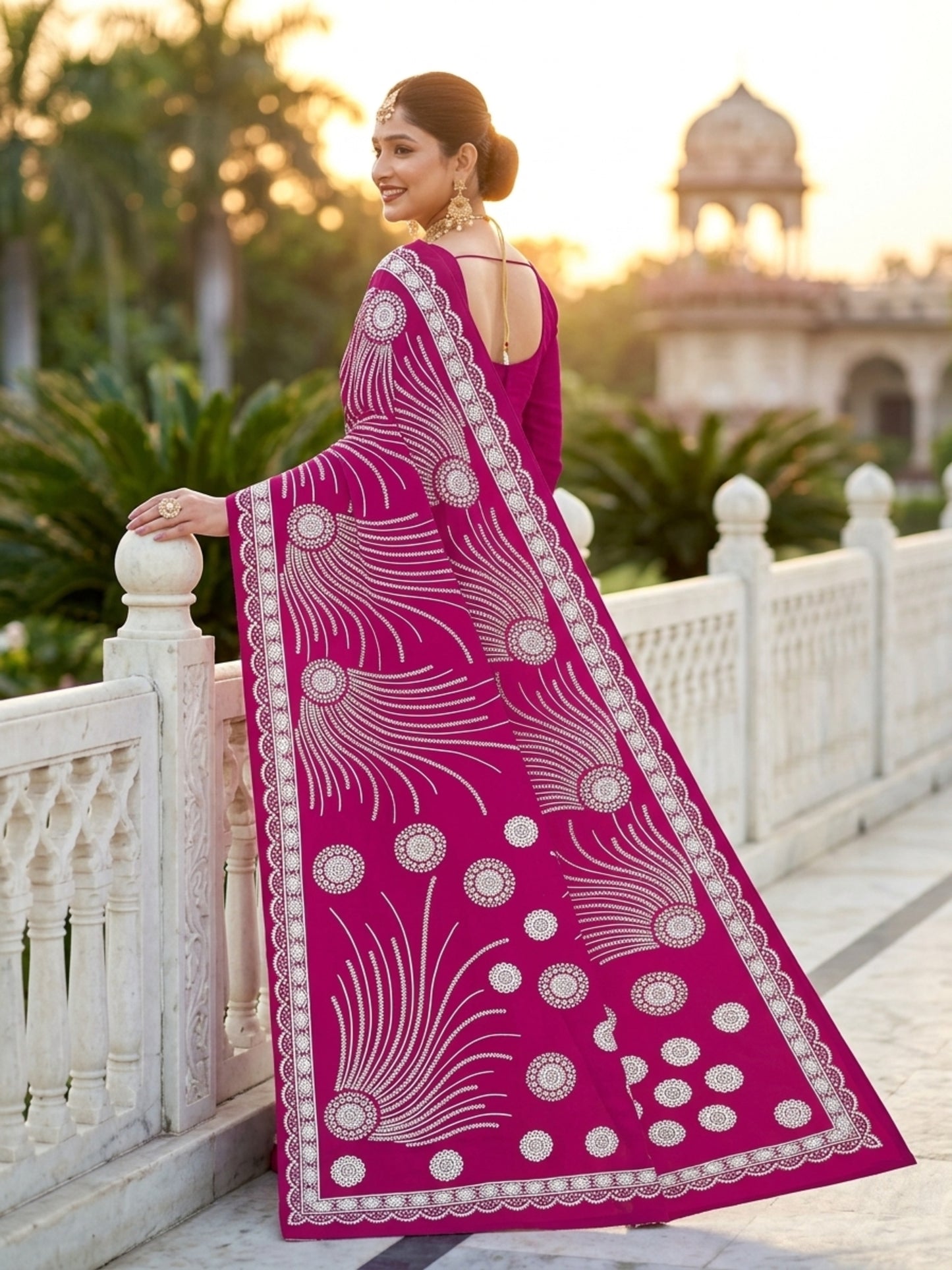 Pure Cotton Saree for Women Soft Lightweight Printed Daily Wear Traditional Casual Office Wear Saree