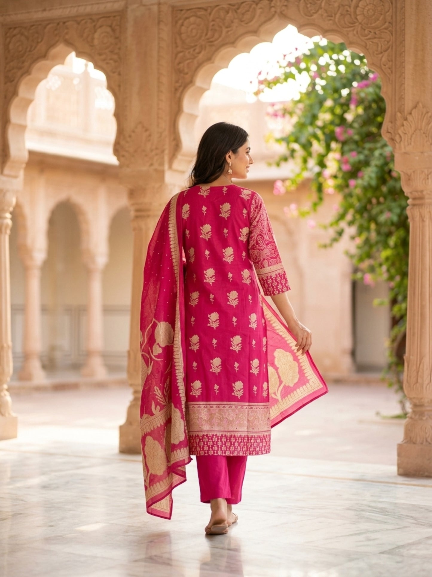 Scarlet Women Floral Printed Salwar Suit Set | Ank