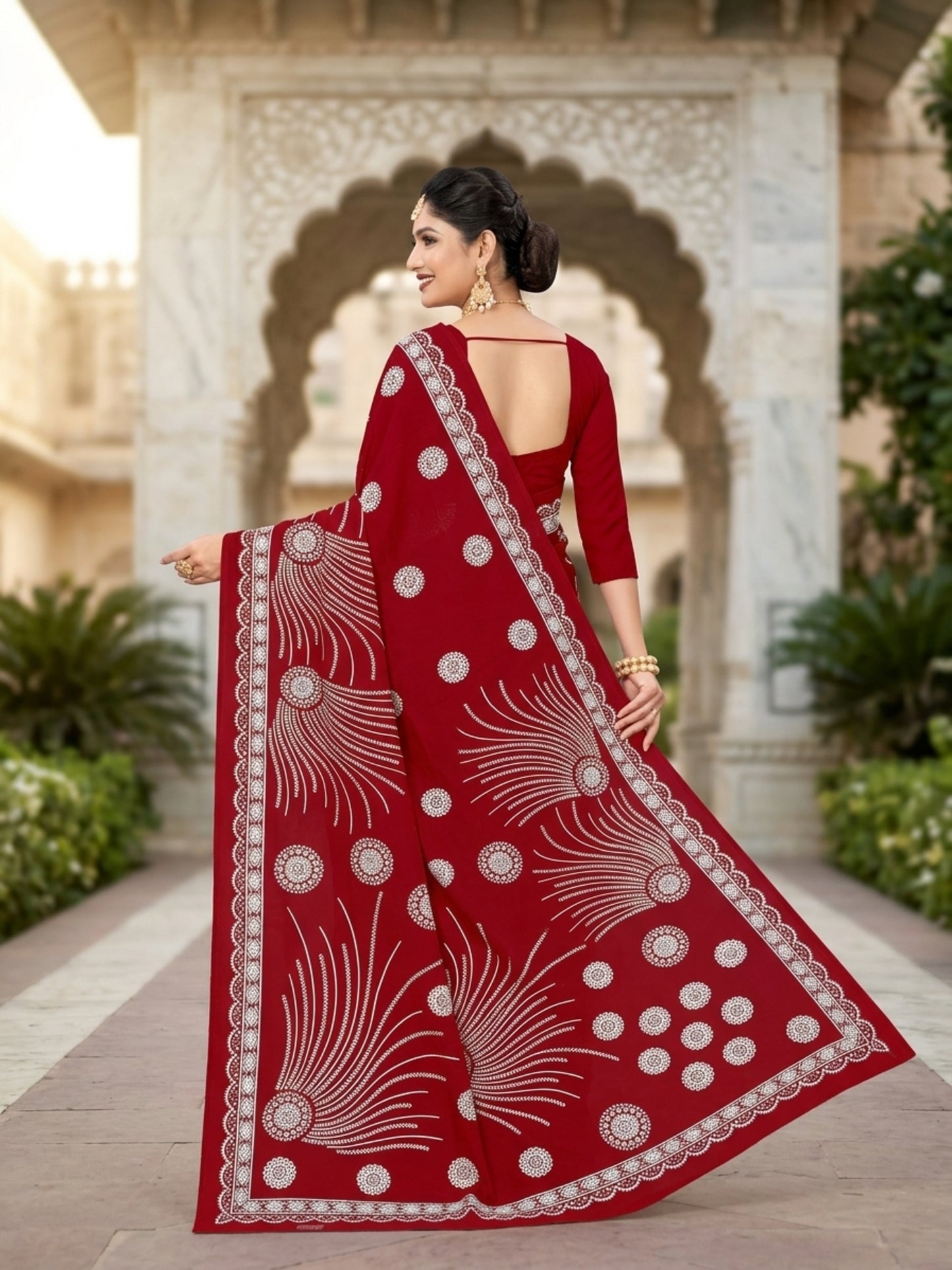 Pure Cotton Saree for Women Soft Lightweight Printed Daily Wear Traditional Casual Office Wear Saree