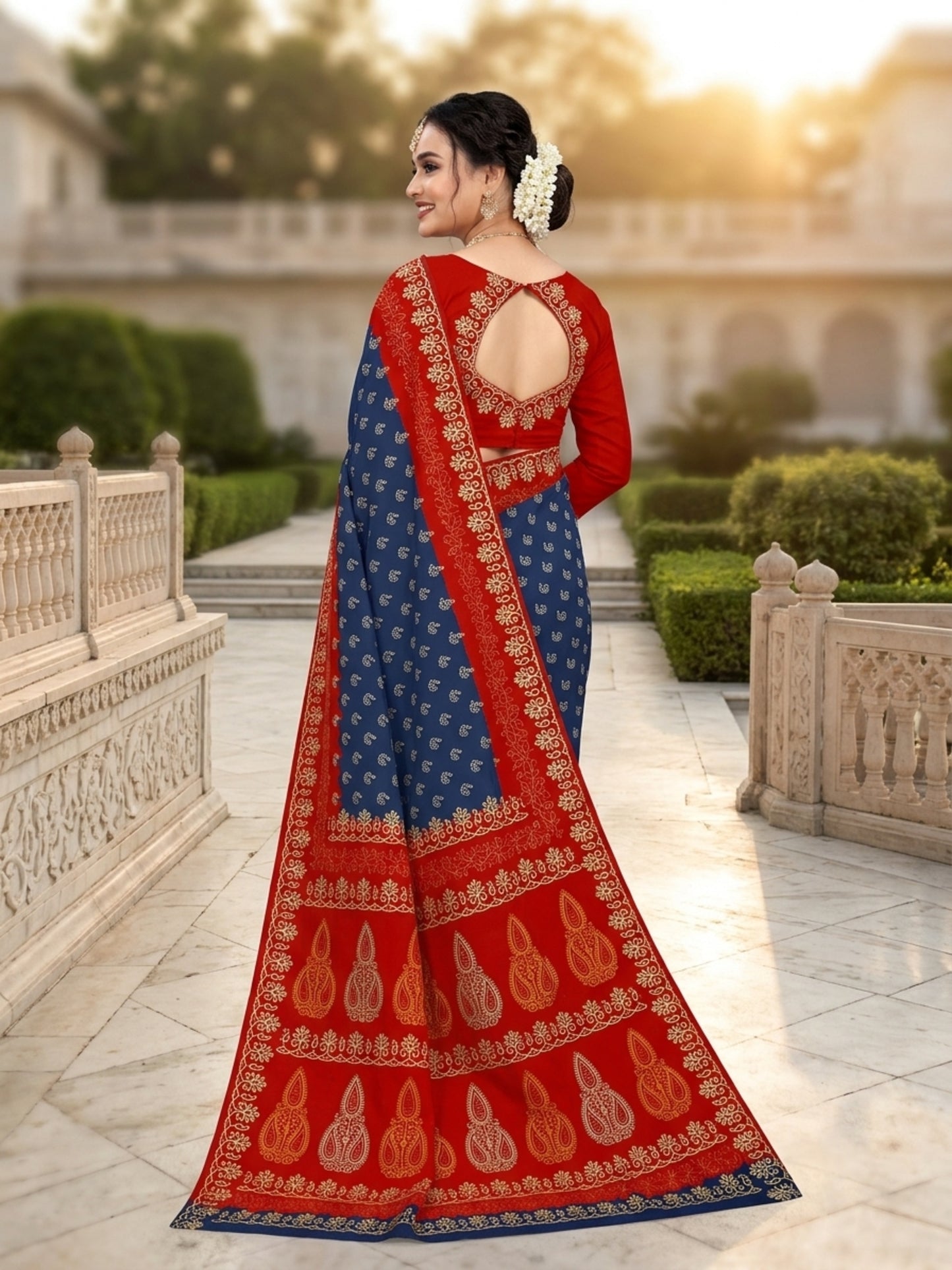 Pure Cotton Saree for Women Soft Lightweight Printed Daily Wear Traditional Casual Office Wear Saree