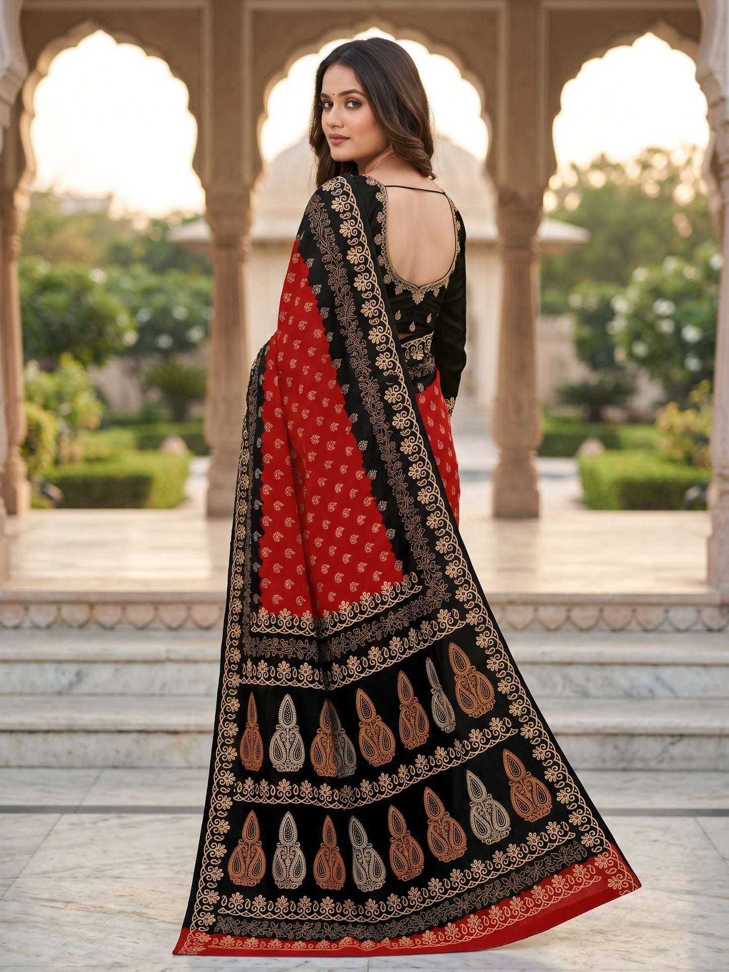Pure Cotton Saree for Women Soft Lightweight Printed Daily Wear Traditional Casual Office Wear Saree