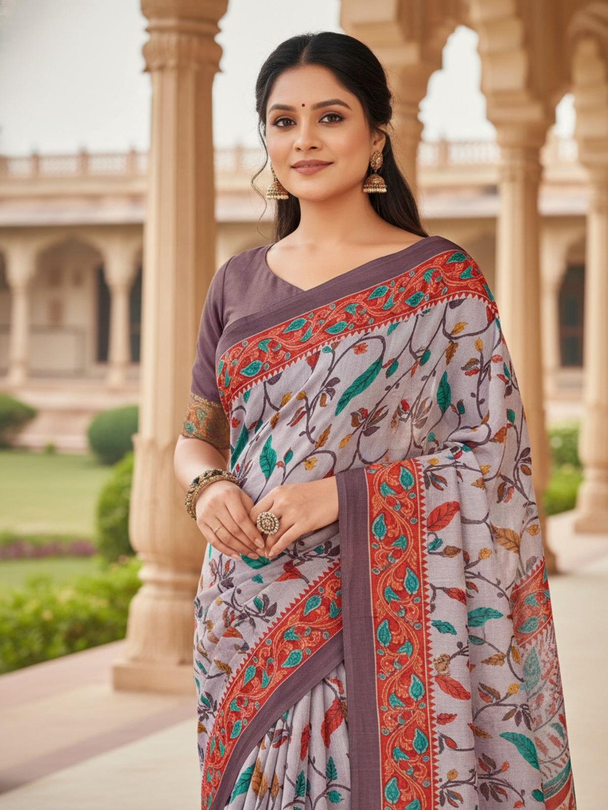 Pure Cotton Saree for Women Soft Lightweight Printed Daily Wear Traditional Casual Office Wear Saree