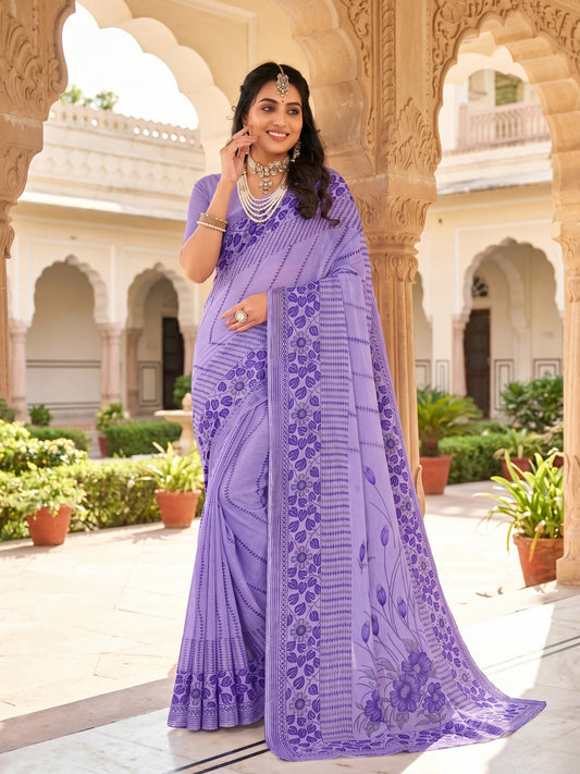 Pure Cotton Saree for Women Soft Lightweight Printed Daily Wear Traditional Casual Office Wear Saree