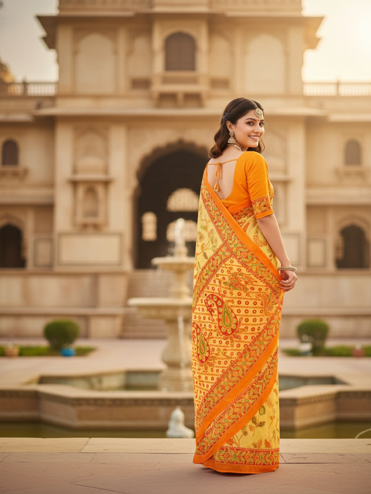 Pure Cotton Saree for Women Soft Lightweight Printed Daily Wear Traditional Casual Office Wear Saree