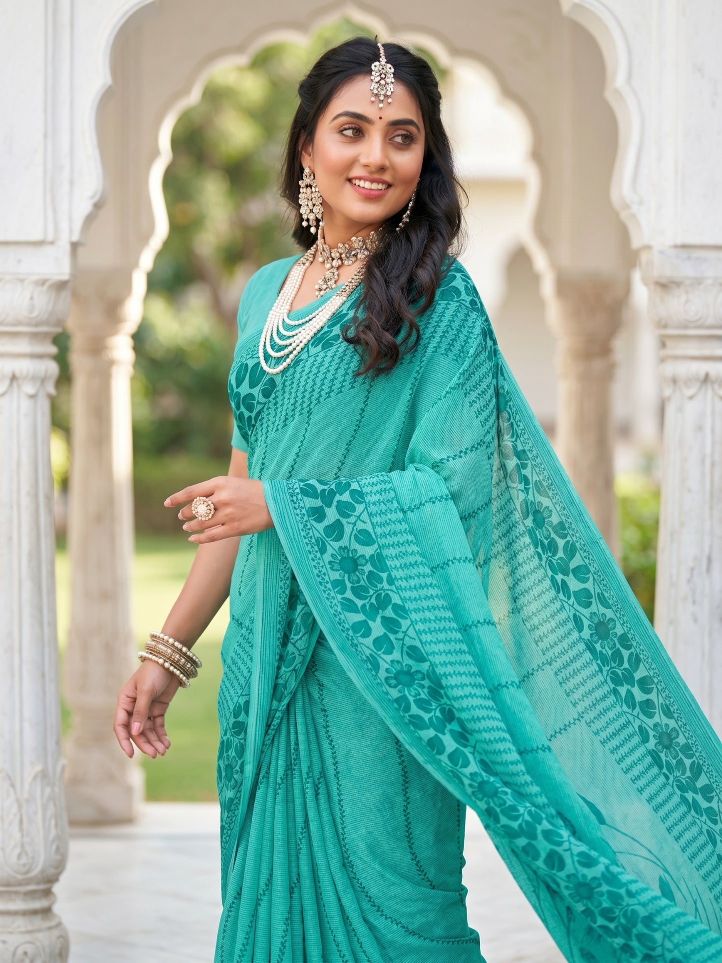 Pure Cotton Saree for Women Soft Lightweight Printed Daily Wear Traditional Casual Office Wear Saree