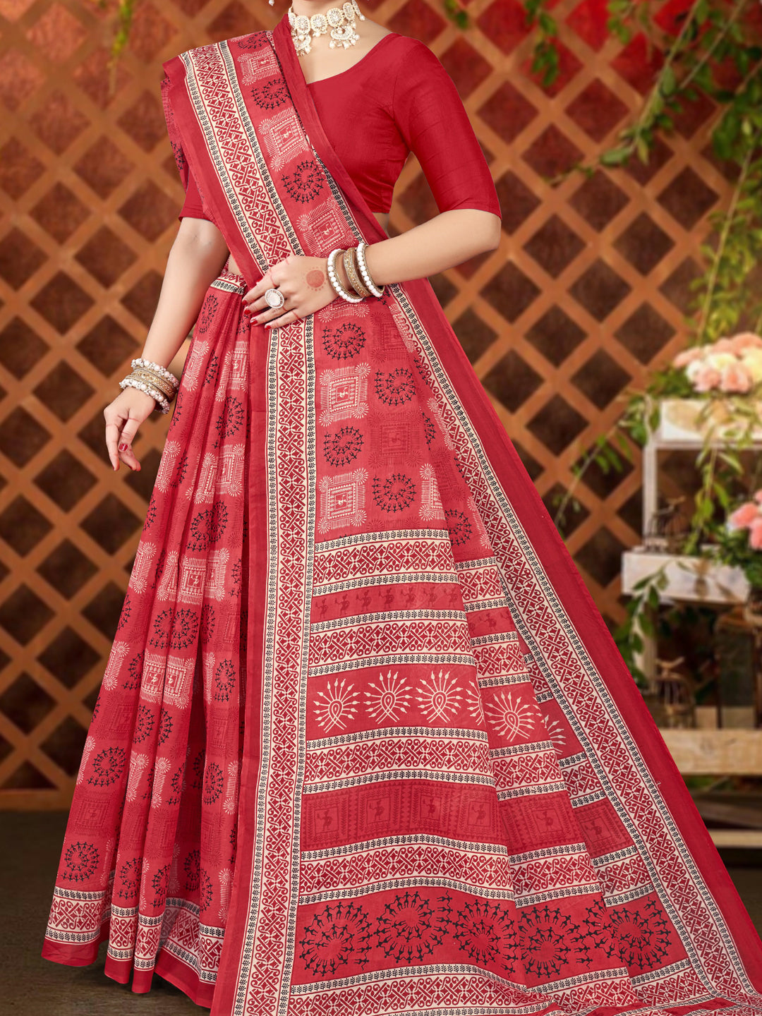 Hi Demand Block Premium Cotton Saree