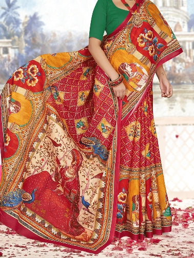 MINU SAREE DIGITAL FASHION RADHEY KRISHNA 45012