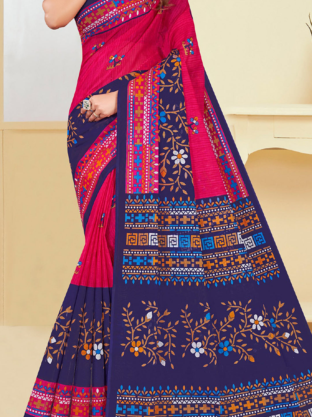 MINU SAREE SUNHERI COTTON V-4 38691