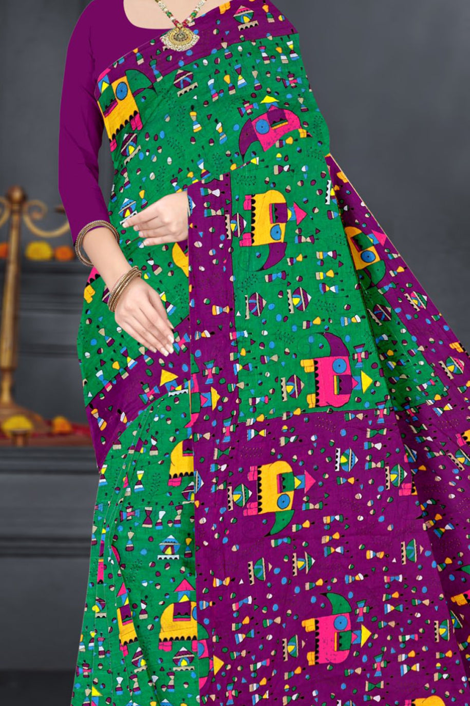 MINU SAREE HASTHLEKHA V-1 0002