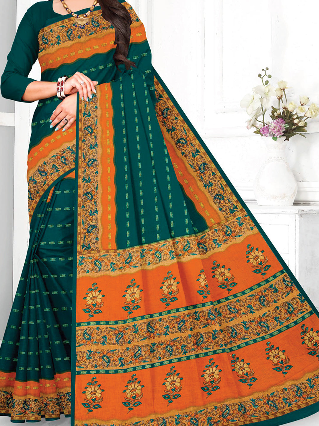 MINU SAREE HEER RED GOLD 3022