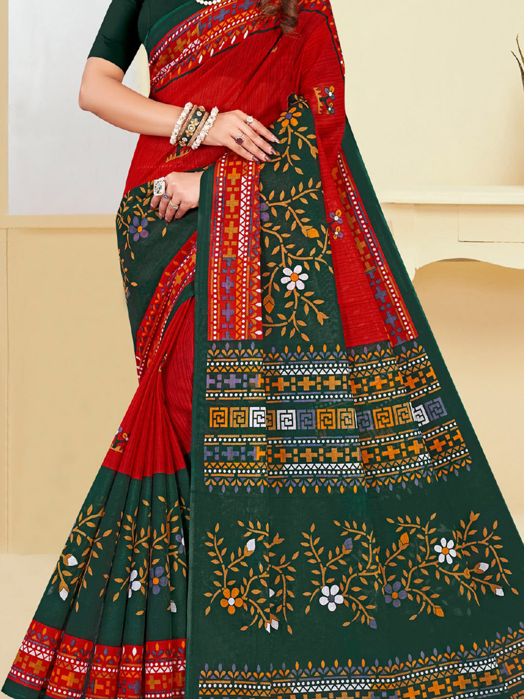 MINU SAREE SUNHERI COTTON V-4 38779