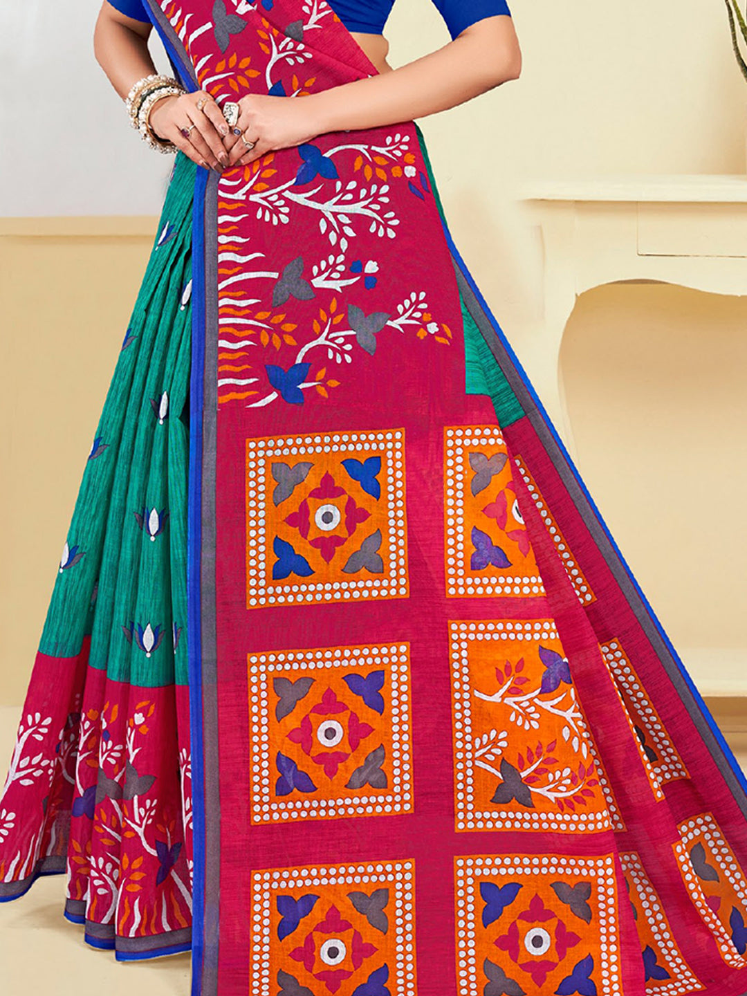 MINU SAREE SUNHERI COTTON V-4 38757