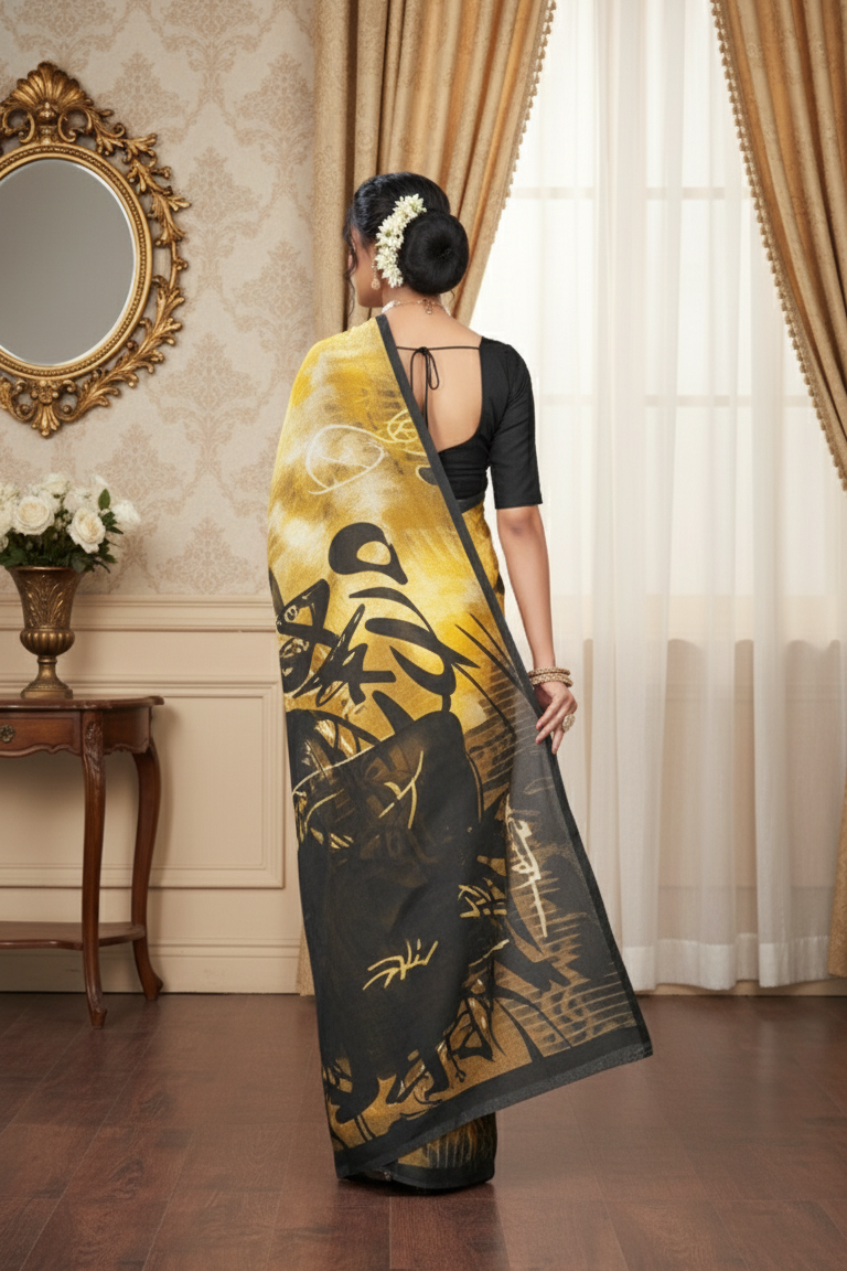 Ambarsariya Cotton Digital Printed Saree 4112