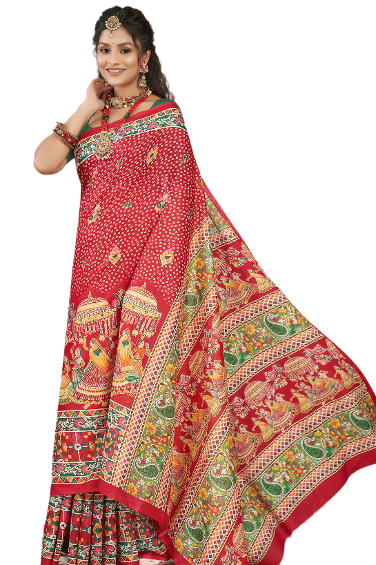 MINU SAREE DIGITAL FASHION RADHEY KRISHNA 45023