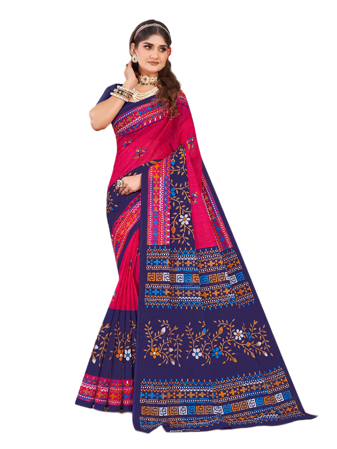 MINU SAREE SUNHERI COTTON V-4 38691