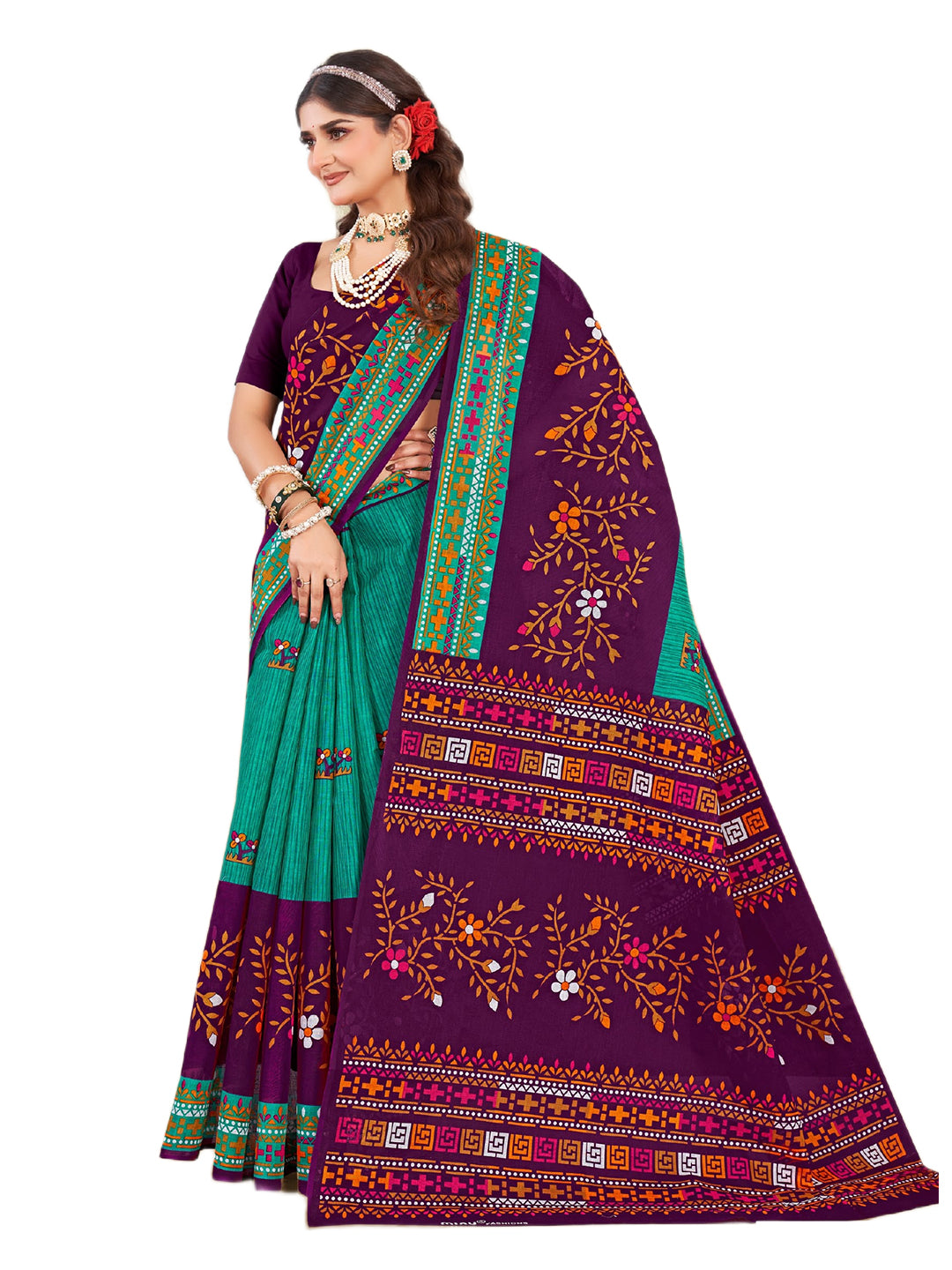 MINU SAREE SUNHERI COTTON V-4 38724