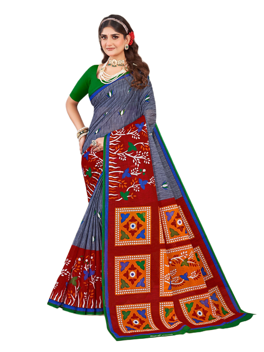 MINU SAREE SUNHERI COTTON V-4 38735