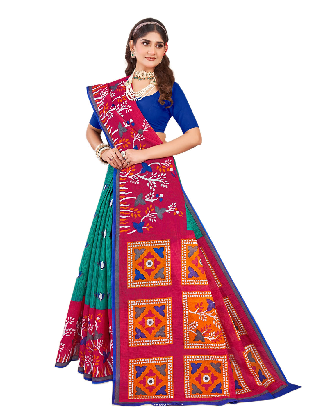 MINU SAREE SUNHERI COTTON V-4 38757