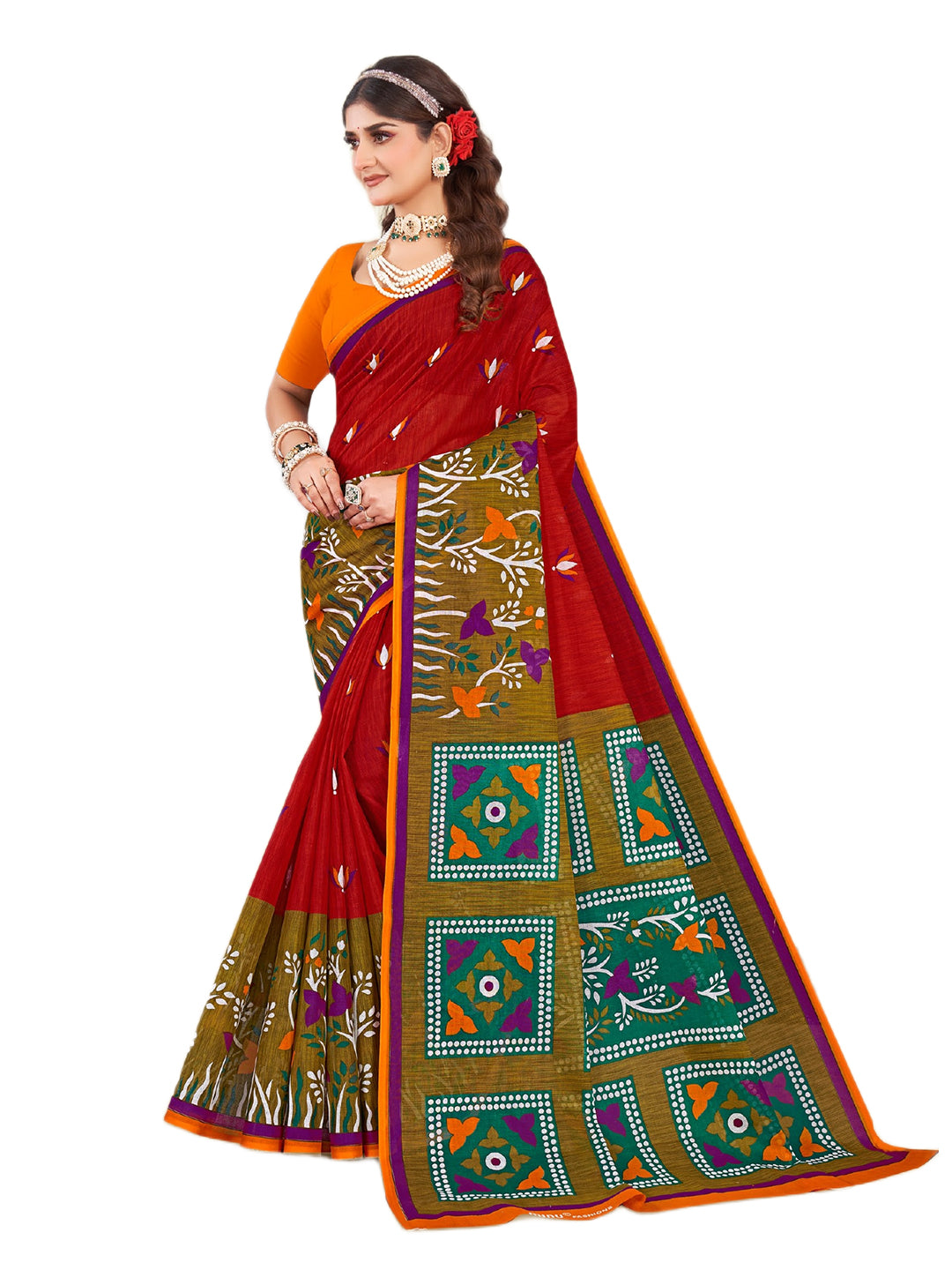MINU SAREE SUNHERI COTTON V-4 38768