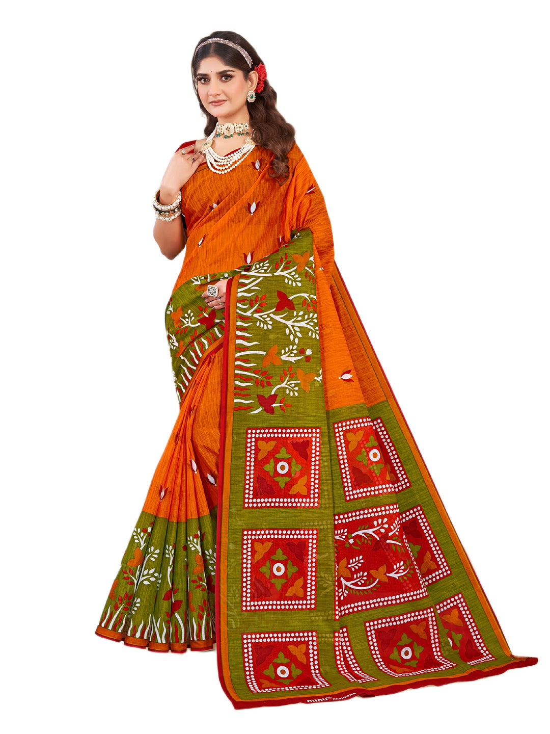 MINU SAREE SUNHERI COTTON V-4 38746