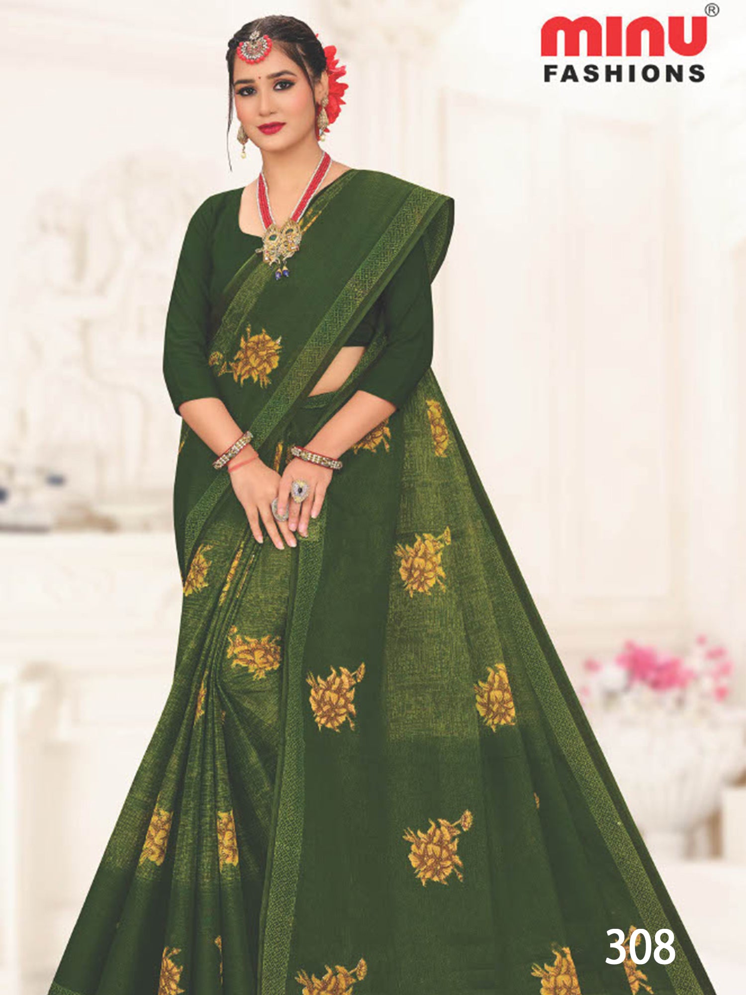 MINU SAREE NANCY V-3 3088