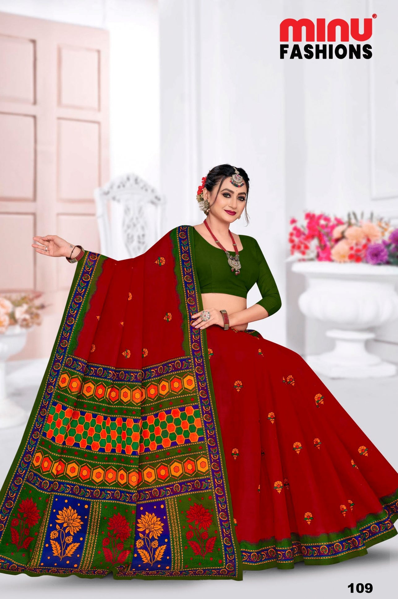 MINU SAREE MALAIKAA V-37 1099