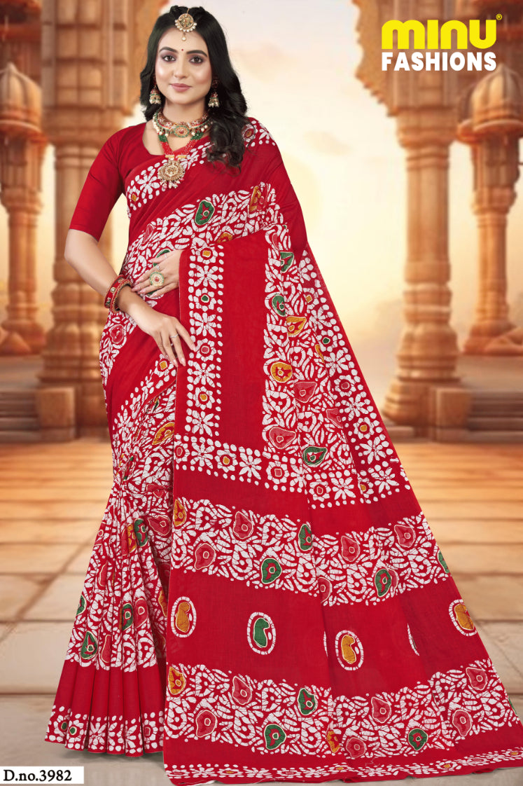 MINU SAREE GOLD BATIK 39787