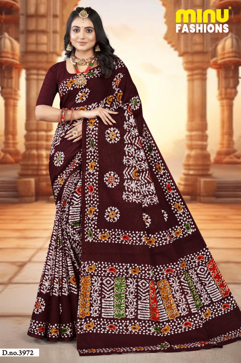 MINU SAREE GOLD BATIK 39732