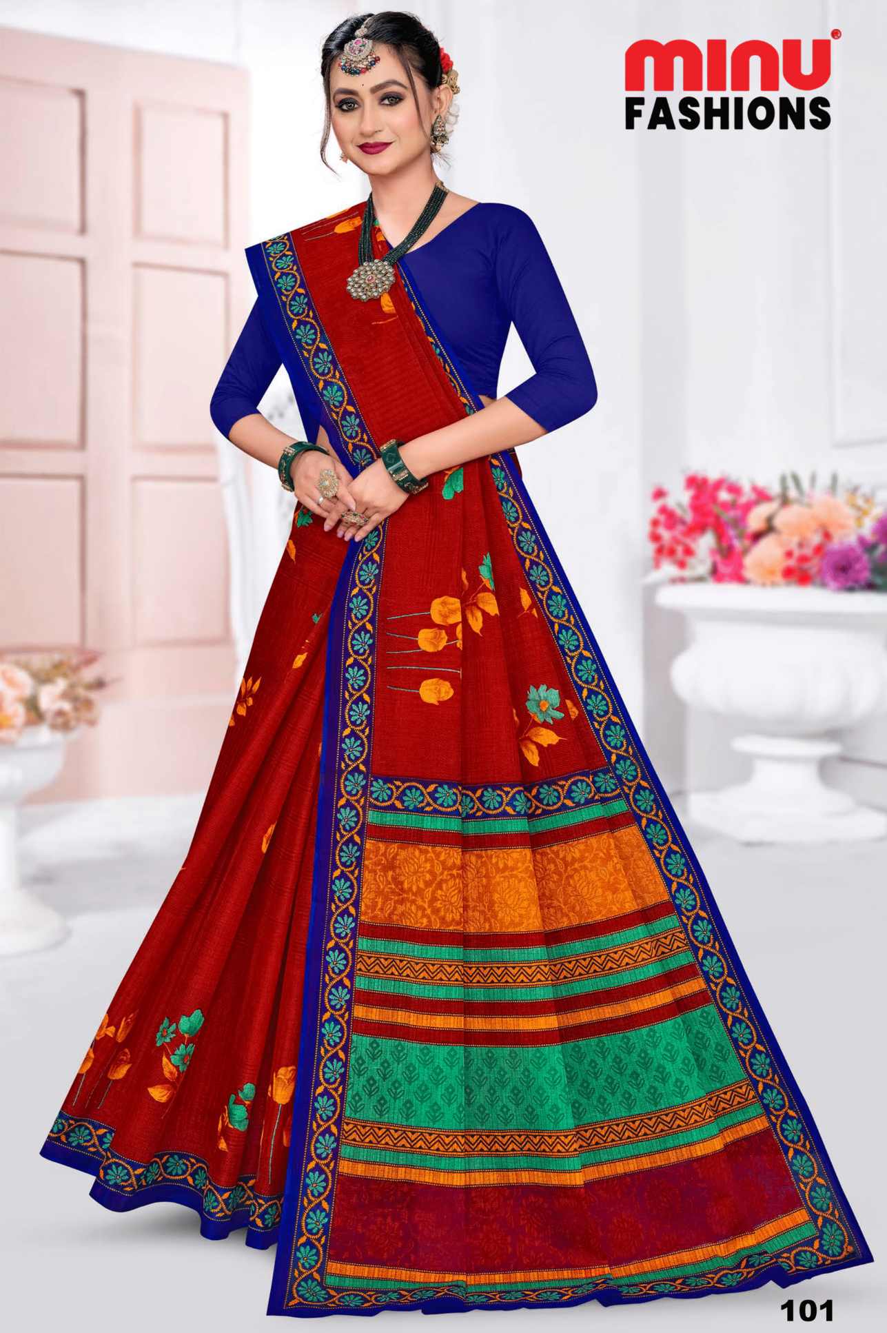 MINU SAREE MALAIKAA V-37 1011