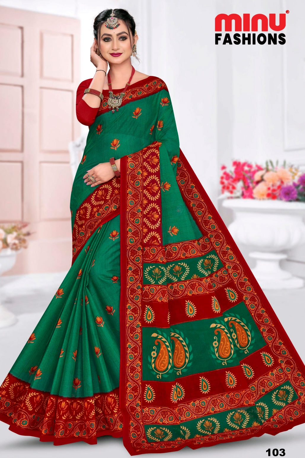 MINU SAREE MALAIKAA V-37 1033