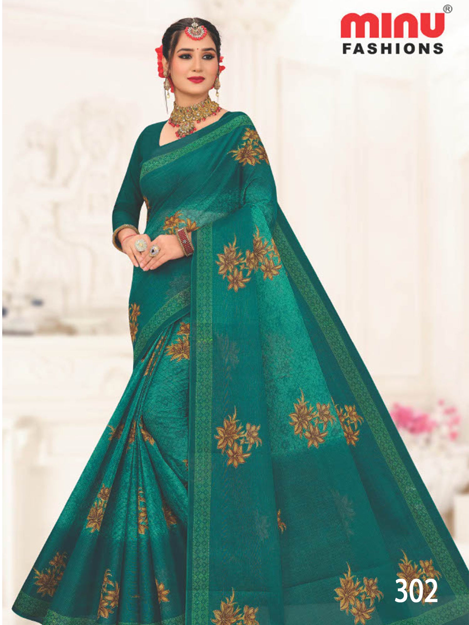 MINU SAREE NANCY V-3 3022