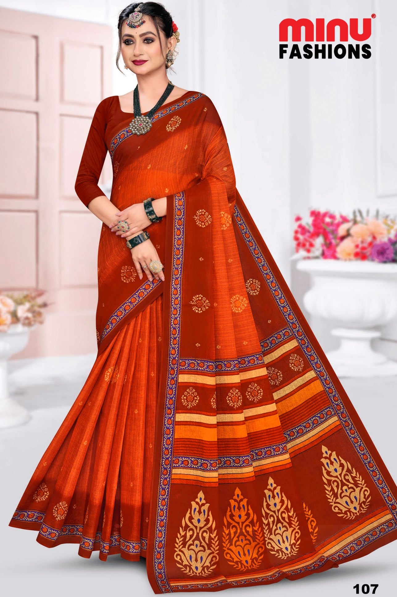 MINU SAREE MALAIKAA V-37 1077