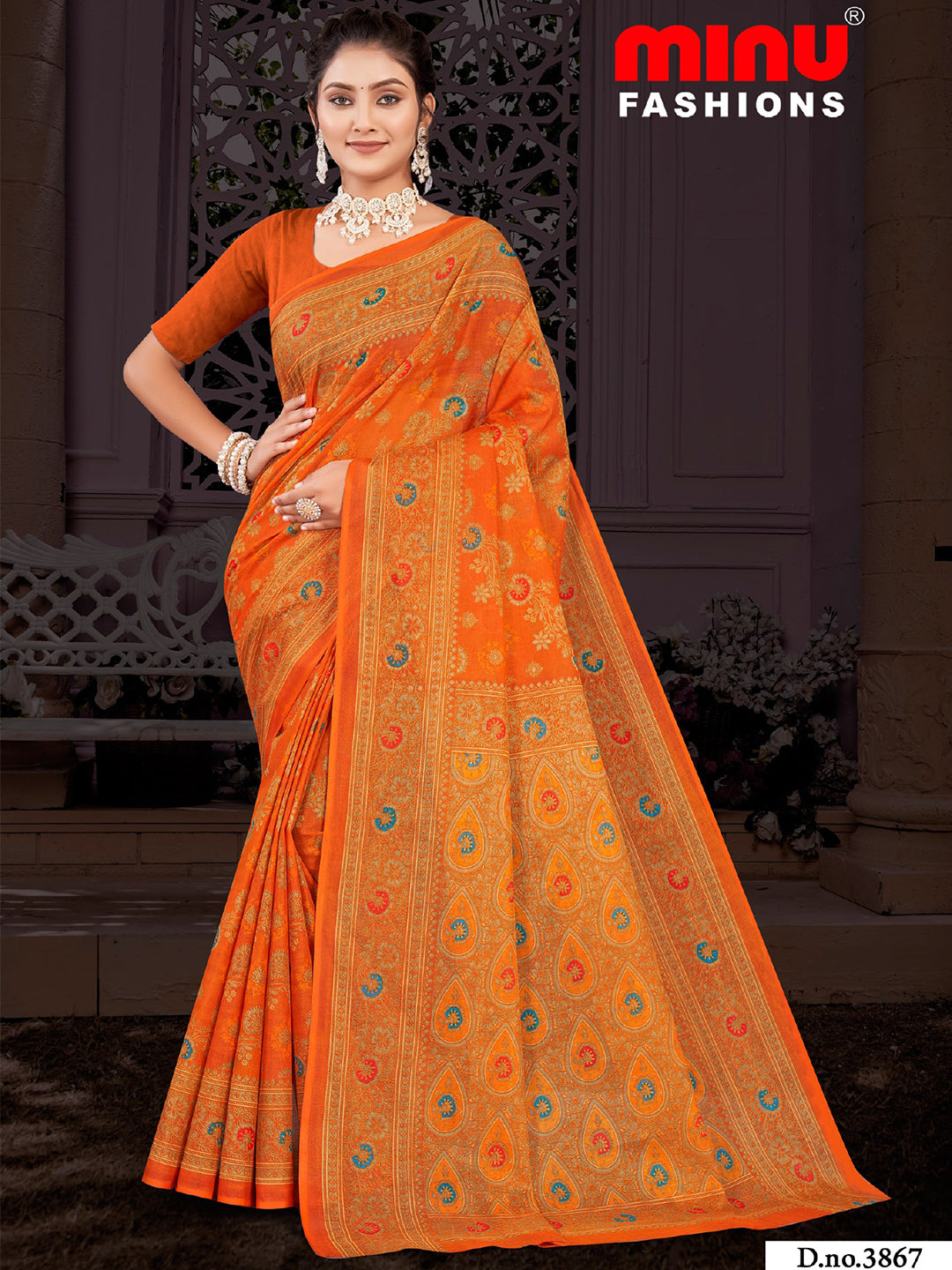 MINU SAREE SUNHERI COTTON SD 38676