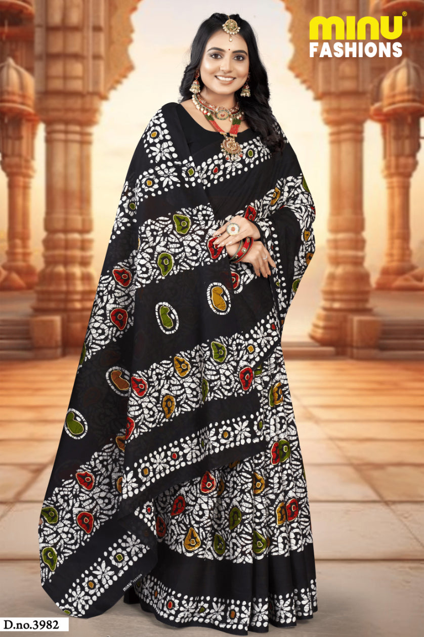 MINU SAREE GOLD BATIK 39798