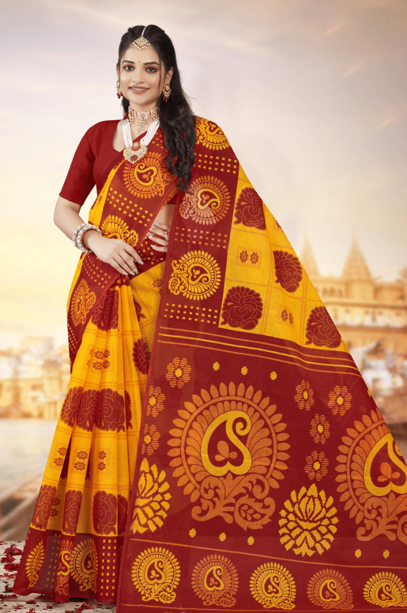 MINU SAREE MONICA LEMON GOLD 0011