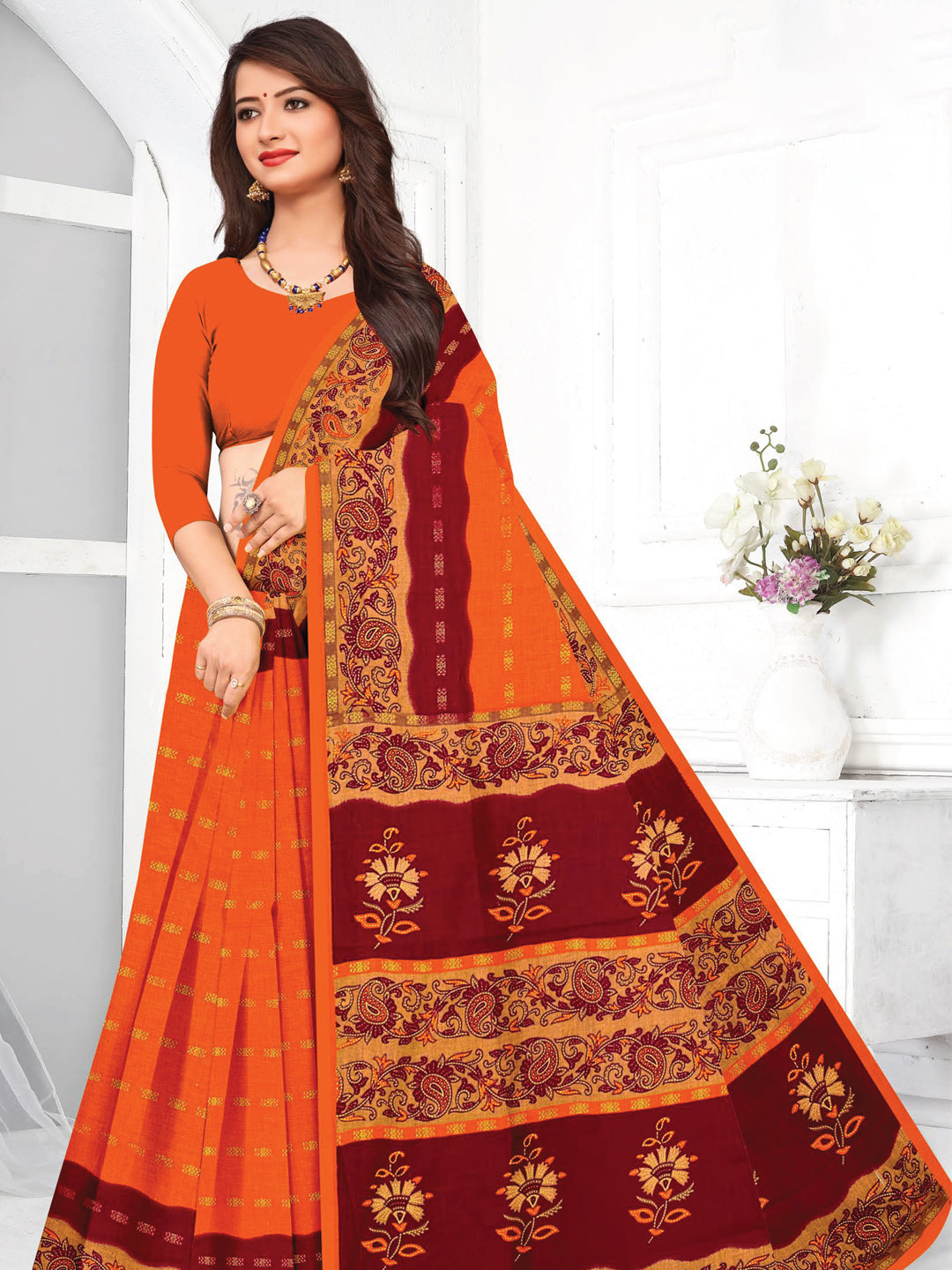 MINU SAREE HEER RED GOLD 3077