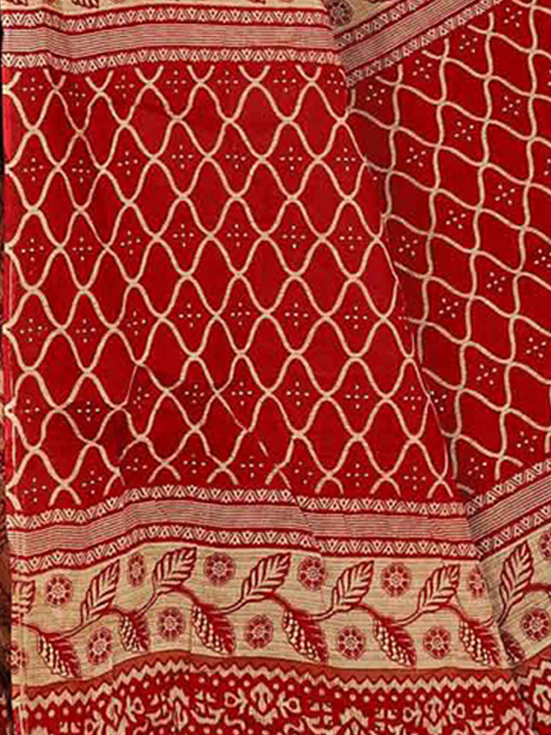 MINU SAREE MUMTAZ RED CHIKU 0056