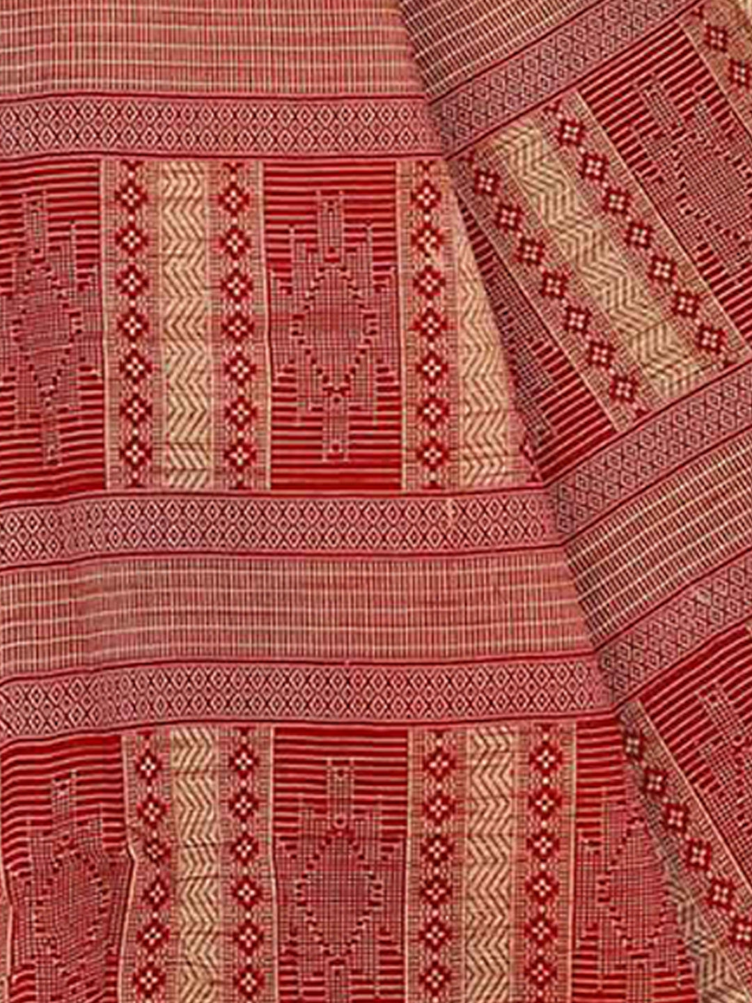 MINU SAREE MUMTAZ RED CHIKU 0034